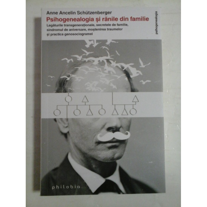   PSIHOGENEALOGIA  SI  RANILE  DIN  FAMILIE *Legaturile transgenerationale, secretele de familie, sindromul de aniversare etc.  -  Anne  Ancelin  SCHUTZENBERGER 
